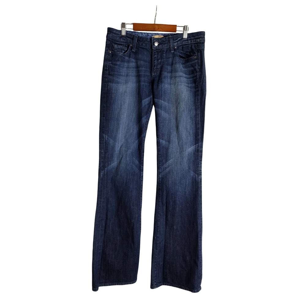 Paige Premium Denim Laurel Canyon Bootcut Jeans Dark Wash Size 30 Indie Sleaze